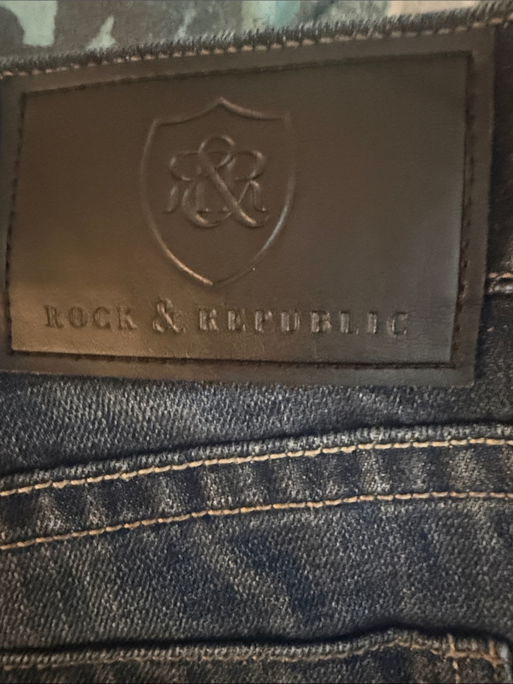 Rock & Republic Men's Jeans in Dark Blue Denim